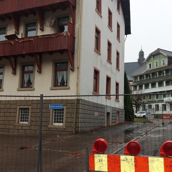 Absperrung in der Murgtalstra�e