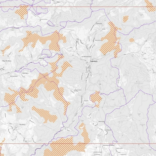 Teilkarte zum 1. Anh�rungsentwurf
