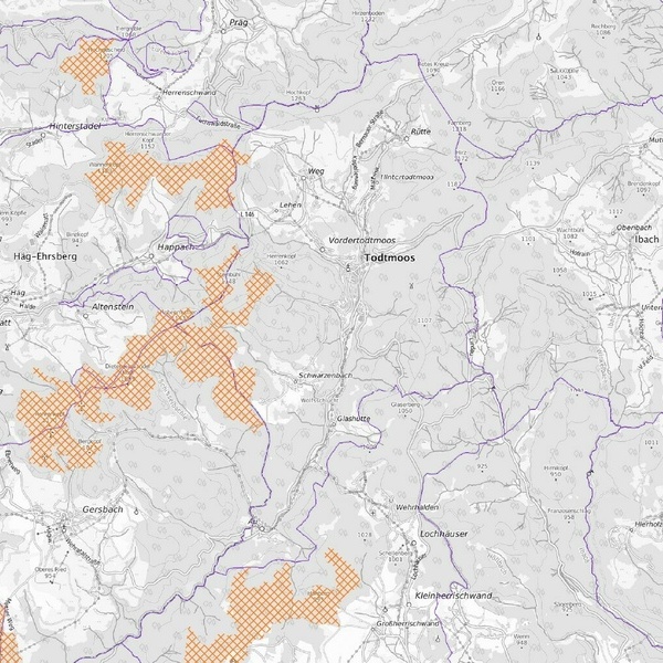 Teilkarte zum 2. Anh�rungsentwurf